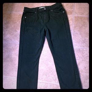 LOFT darn evergreen jeans fringe bottom 4 27 cute!